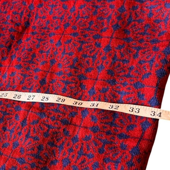 World Market Red & Blue Geometric Patterned Kimono Cardigan O/S NWT - Picture 8 of 9
